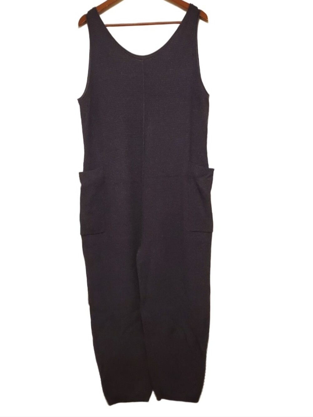 Wiholl Navy Knit Jumpsuit Size Medium Lounge Easywear